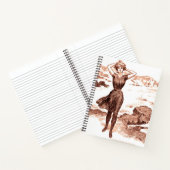 マーメイドビーチギブソンガールビクトリアンアンティーク ノートブック (内部)