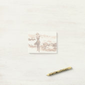 マーメイドビーチギブソンガールビクトリアンアンティーク ポストイット (デスク上)