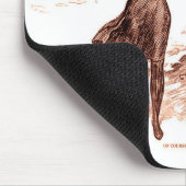 マーメイドビーチギブソンガールビクトリアンアンティーク マウスパッド (コーナー)