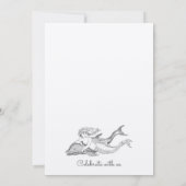 マーメイドビーチクラフト結婚式招待状 招待状 (裏面)