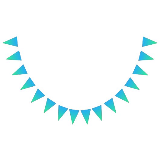 マーメイドビーチクラブパーティー バンティングフラッグ (全)