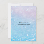 マーメイドビーチバニースパークルスイムパーティの招待状 招待状 (裏面)