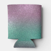 マーメイドピンクグリーンスパークリーグリッター グラデーション 缶クーラー (裏面)