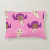マーメイドピンクパープルパターン アクセントクッション (正面)