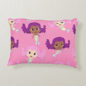 マーメイドピンクパープルパターン アクセントクッション (裏面)