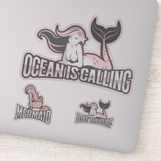 マーメイドピンク海の友人シール シール (詳細)