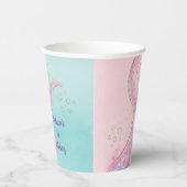 マーメイドピンク金ゴールドアンダーザシー誕生日 紙コップ (右)