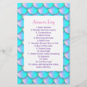 マーメイドピンク金ゴールドベビー絵文字ゲーム (裏面)