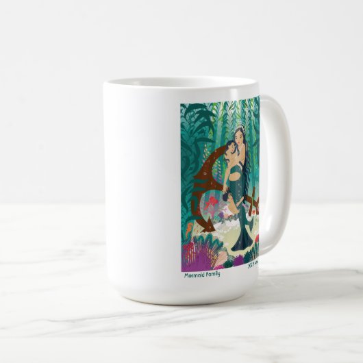 マーメイドファミリーマグ コーヒーマグカップ (正面右)
