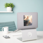 マーメイドファンタジーアート シール (デスク上のノートパソコン)