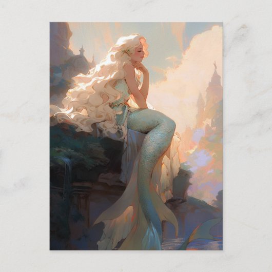 マーメイドファンタジーアート ポストカード (正面)