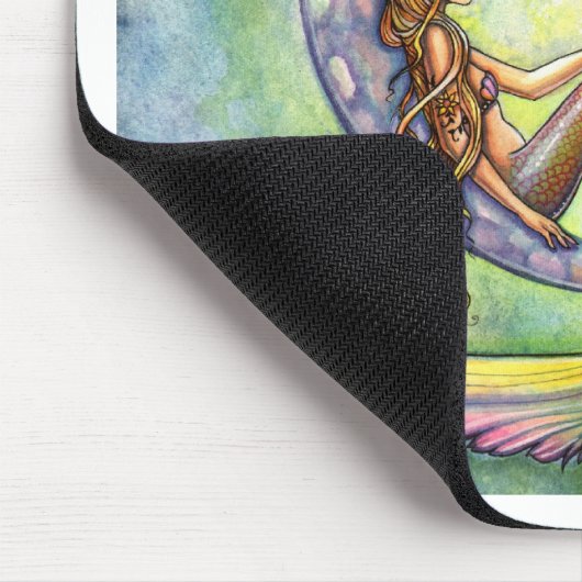 マーメイドファンタジーフェアリアートバイモリー・ハリソン マウスパッド (コーナー)
