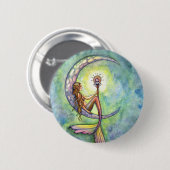 マーメイドファンタジーフェアリアートバイモリー・ハリソン 缶バッジ (正面&裏面)