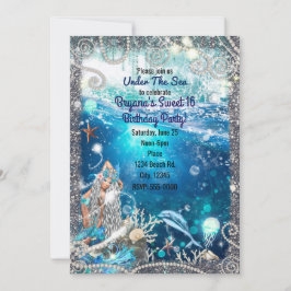 マーメイドファンタジーブロンデエンチャントシースウィート16 招待状