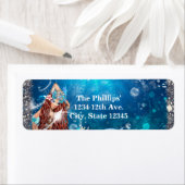 マーメイドファンタジーレッドヘッドエンチャントパーティー ラベル (インサイチュ)