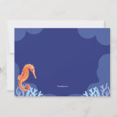 マーメイドファンタジー誕生日パーティー 招待状 (裏面)