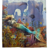 マーメイドファンタジー シャワーカーテン (正面)