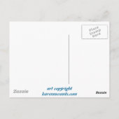 マーメイドファンタジー「ドラゴンフライ・ネックレス」アート ポストカード (裏面)