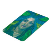 マーメイドフィッシュサーレアルファンタジーア絵画ート マグネット (左側)