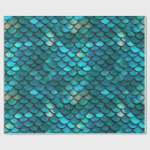 マーメイドフィッシュスケール ラッピングペーパー (フラット)