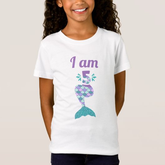 マーメイドフィフス誕生日 Tシャツ (正面)