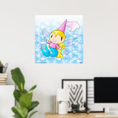 マーメイドフェアリープリンセスプリント ポスター (ホームオフィス)