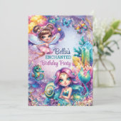 マーメイドフェアリー誕生日パーティー 招待状 (スタンド正面)