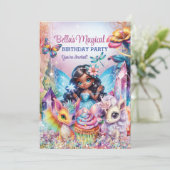 マーメイドフェアリー魔法の誕生日パーティー 招待状 (スタンド正面)
