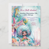 マーメイドフェアリー魔法の誕生日パーティー 招待状 (裏面)