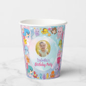 マーメイドフォト海誕生日 紙コップ (裏面)