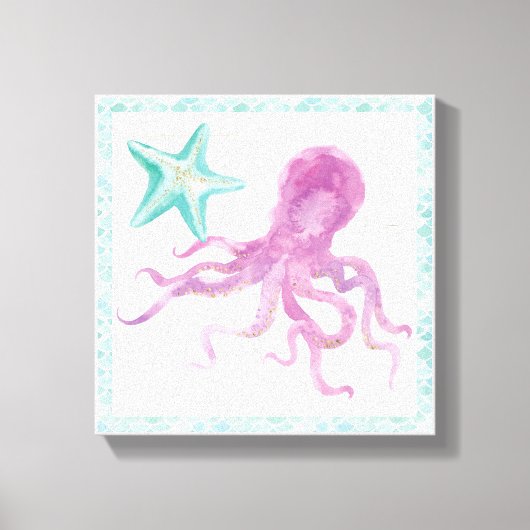 マーメイドフレンズV キャンバスプリント (正面)