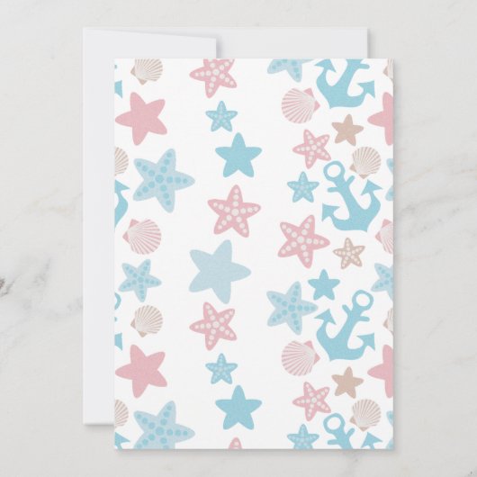 マーメイドブライダルシャワーの招待 招待状 (裏面)