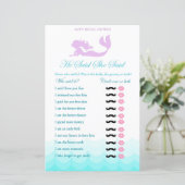 マーメイドブライダルシャワーゲーム – 彼は彼女が言った (スタンド正面)