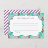 マーメイドブライダルシャワーデイトナイトカード エンクロージャーカード (正面/裏面)