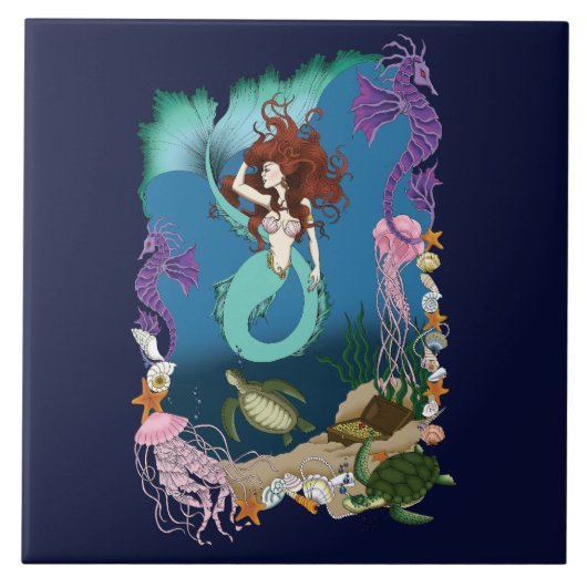 マーメイドブルーファンタジーフレンズ タイル (正面)