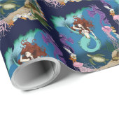 マーメイドブルーファンタジーフレンズ ラッピングペーパー (ロールコーナー)