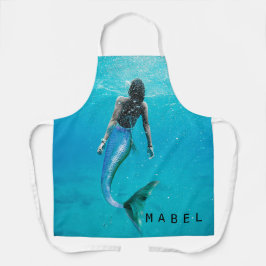 マーメイドブルー海海 エプロン