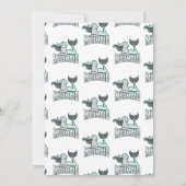 マーメイドブルー誕生日パーティーありがとう 招待状 (裏面)