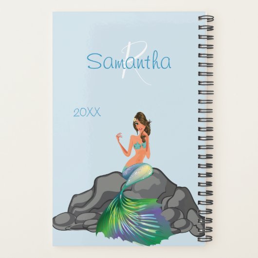 マーメイドプランナートレンディー年オーガナイザーモノグラム プランナー手帳 (裏面)