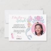 マーメイドプリンセスの冒険 誕生日 サンキューカード (正面)