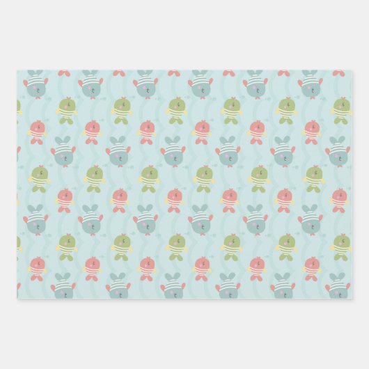 マーメイドプリンセスをテーマにした包装紙 ラッピングペーパーシート (正面2)