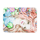 マーメイドプリンセスウォーター色 マグネット (横)