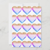 マーメイドプリンセスバルーン1st誕生日 招待状 (裏面)