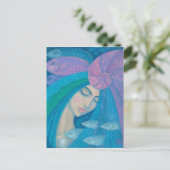 マーメイドプリンセス、ウォーターファンタジースレ絵画アル ポストカード (スタンド正面)