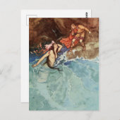 マーメイドプリンセス&プリンスヴィンテージ童話 ポストカード (正面/裏面)