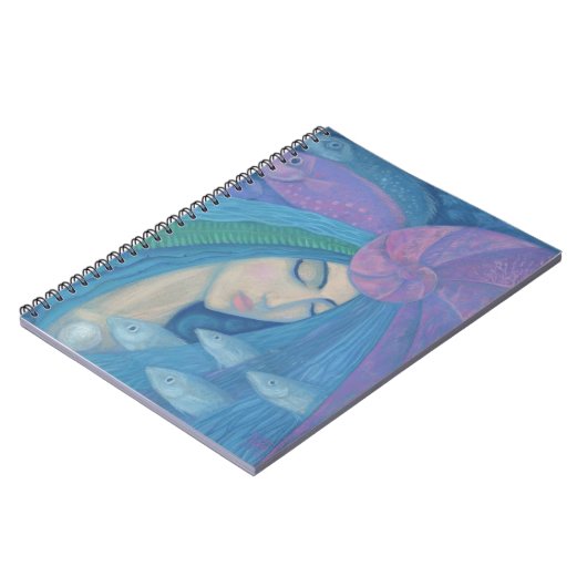 マーメイドプリンセス、水中ファンタジー、ピンクブルー ノートブック (左側)