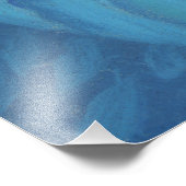 マーメイドプリンセス、水中ファンタジー、ピンクブルー フォトプリント            (角)