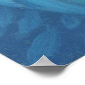 マーメイドプリンセス、水中ファンタジー、ピンクブルー ポスター (角)