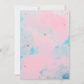 マーメイドプールパーティーガール誕生日招待状 招待状 (裏面)