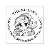 マーメイドプールパーティーテーマ セルフインキングスタンプ (デザイン)